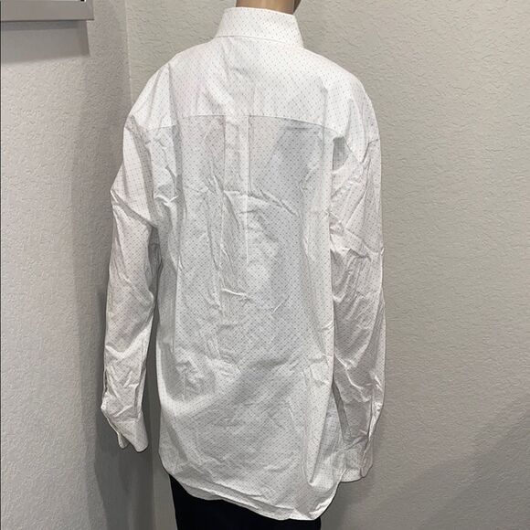 NWOT Wrangler George Strait Men's White patterned Button-Up Shirt - Picture 4 of 6